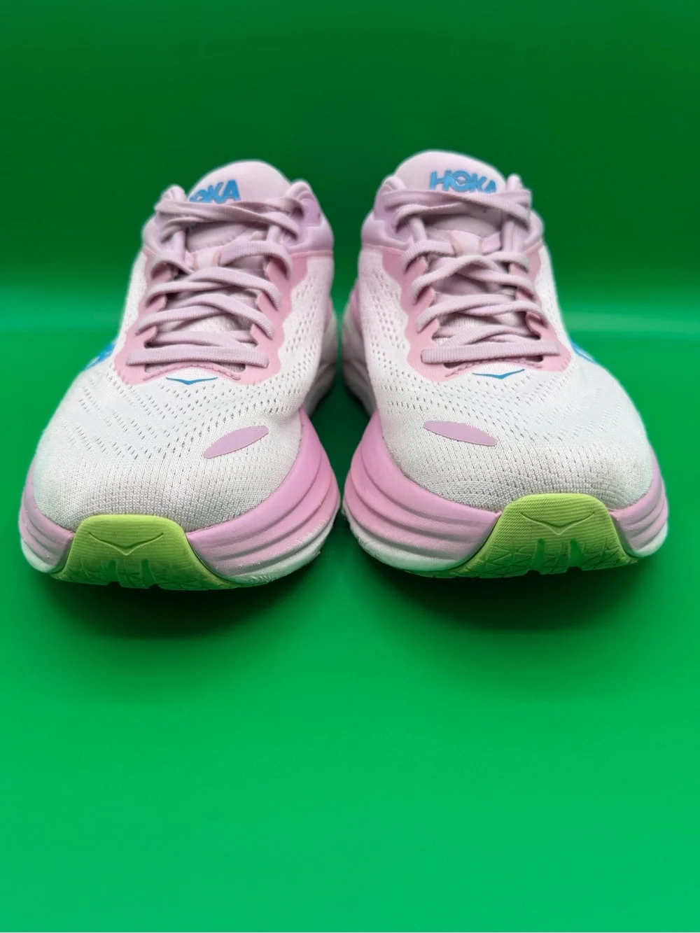 Hoka One One Bondi 8 Women’s Pink Athletic Running Shoes Sneakers FE1224G SZ 9